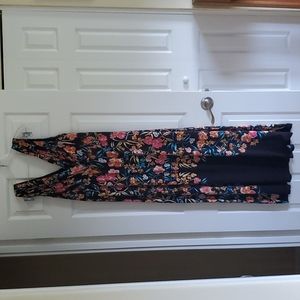 Soma black floral dress, medium